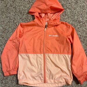 Columbia Two-Tone Rain-Zillow Hooded Windbreaker Jacket